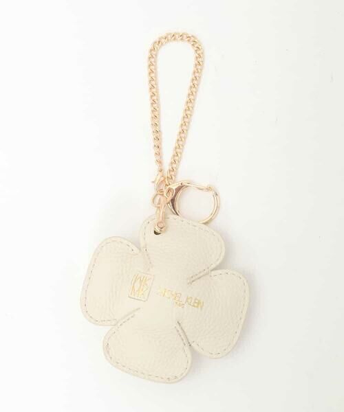 MK MICHEL KLEIN BAG / エムケーミッシェルクランバッグ その他 | レザークローバーチャーム（アイボリー）