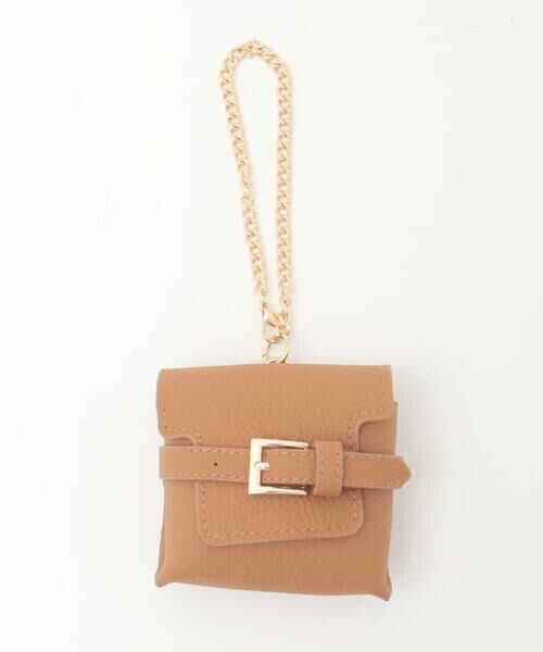 MK MICHEL KLEIN BAG / エムケーミッシェルクランバッグ その他 | ミニバッグレザーチャーム（ベージュ）