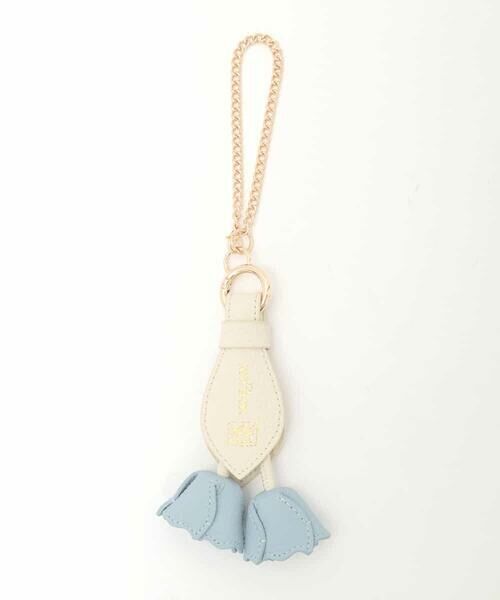 MK MICHEL KLEIN BAG / エムケーミッシェルクランバッグ その他 | チューリップレザーチャーム（ライトブルー）