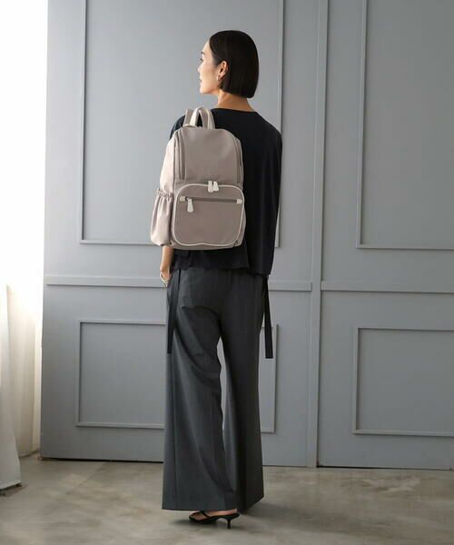 MK MICHEL KLEIN BAG / エムケーミッシェルクランバッグ リュック・バックパック | [撥水/A4収納可]多機能ポケットパイピングデザインリュック | 詳細20