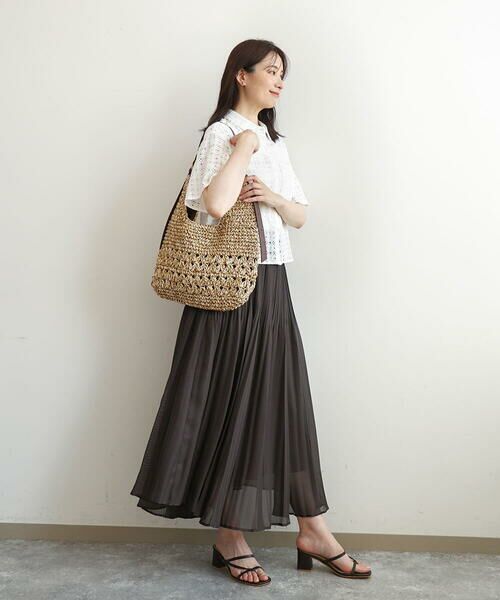 MK MICHEL KLEIN BAG / エムケーミッシェルクランバッグ ショルダーバッグ | ワンハンドルメッシュペーパーバッグ | 詳細10