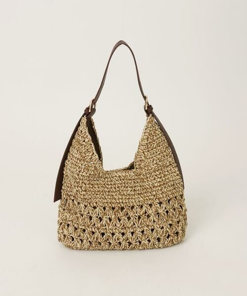 MK MICHEL KLEIN BAG / エムケーミッシェルクランバッグ ショルダーバッグ | ワンハンドルメッシュペーパーバッグ（ベージュ）