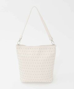 MK MICHEL KLEIN BAG / エムケーミッシェルクランバッグ ショルダーバッグ | [2WAY/軽量]スタッズワンハンドルバッグ