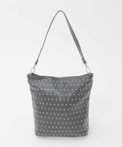 MK MICHEL KLEIN BAG / エムケーミッシェルクランバッグ ショルダーバッグ | [2WAY/軽量]スタッズワンハンドルバッグ