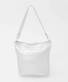MK MICHEL KLEIN BAG / エムケーミッシェルクランバッグ ショルダーバッグ | [2WAY/軽量]スタッズワンハンドルバッグ