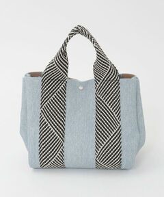 MK MICHEL KLEIN BAG / エムケーミッシェルクランバッグ トートバッグ | [2WAY]ヘリンボーンハンドルミニトートバッグ