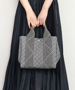 MK MICHEL KLEIN BAG / エムケーミッシェルクランバッグ トートバッグ | [2WAY]ヘリンボーンハンドルミニトートバッグ