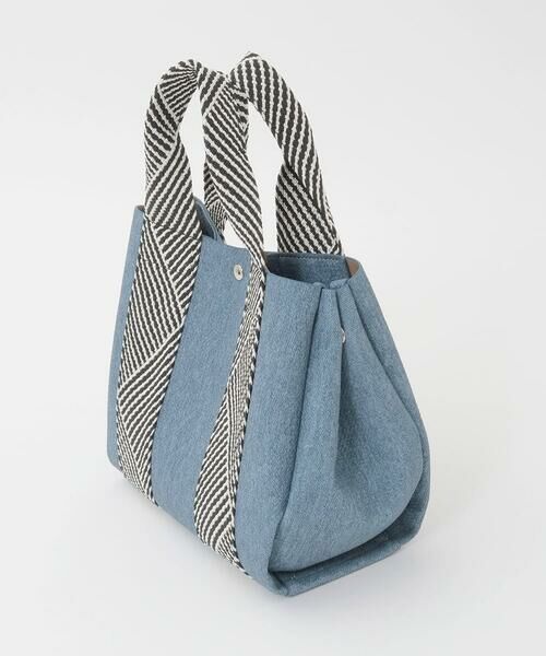 MK MICHEL KLEIN BAG / エムケーミッシェルクランバッグ トートバッグ | [2WAY]ヘリンボーンハンドルミニトートバッグ | 詳細1
