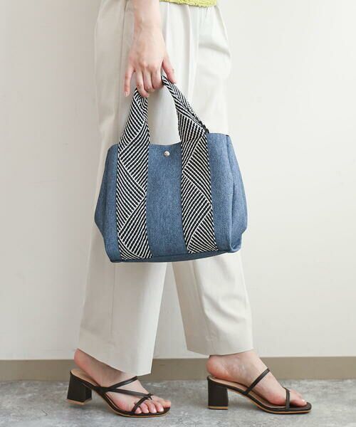 MK MICHEL KLEIN BAG / エムケーミッシェルクランバッグ トートバッグ | [2WAY/インバッグ付き]ヘリンボーンハンドルミニトートバッグ | 詳細17