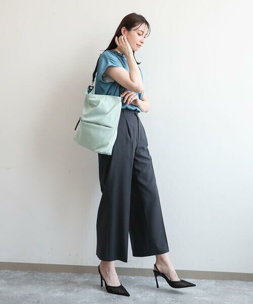 MK MICHEL KLEIN BAG / エムケーミッシェルクランバッグ ショルダーバッグ | [2WAY]アクセントハンドルナイロンバッグ | 詳細15