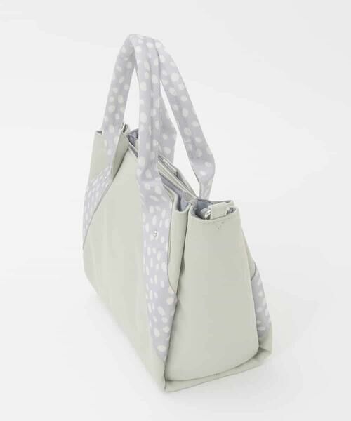 MK MICHEL KLEIN BAG / エムケーミッシェルクランバッグ その他小物 | [2WAY]ドットハンドルナイロンコンパクトバッグ | 詳細1