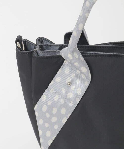 MK MICHEL KLEIN BAG / エムケーミッシェルクランバッグ その他小物 | [2WAY]ドットハンドルナイロンコンパクトバッグ | 詳細12