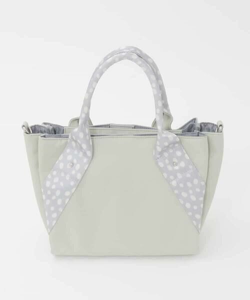 MK MICHEL KLEIN BAG / エムケーミッシェルクランバッグ その他小物 | [2WAY]ドットハンドルナイロンコンパクトバッグ | 詳細2