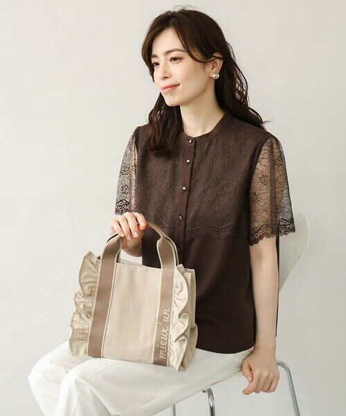 MK MICHEL KLEIN BAG / エムケーミッシェルクランバッグ その他小物 | [WEB限定/300g以下の軽量]サイドフリルスクエアデザインバッグ | 詳細19