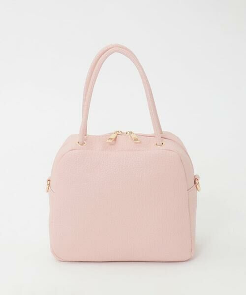 MK MICHEL KLEIN BAG / エムケーミッシェルクランバッグ その他小物 | [WEB限定/2WAY/300g以下の軽量]合成皮革ミニスクエアバッグ（ピンク）