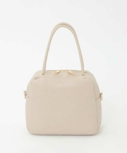 MK MICHEL KLEIN BAG / エムケーミッシェルクランバッグ その他小物 | [WEB限定/2WAY/300g以下の軽量]合成皮革ミニスクエアバッグ（ベージュ）
