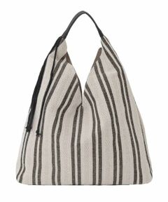 MK MICHEL KLEIN BAG / エムケーミッシェルクランバッグ その他小物 | [A4収納可]Vカットストライプスデザインバッグ