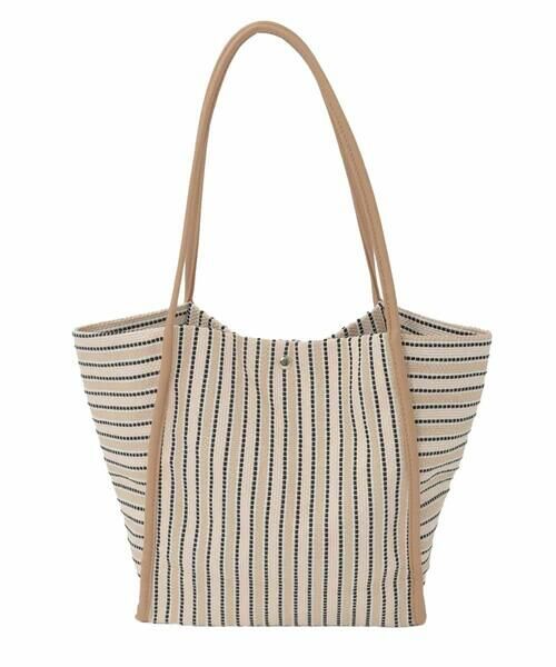 MK MICHEL KLEIN BAG / エムケーミッシェルクランバッグ トートバッグ | [ショルダーポーチ付き]コードストライプデザインバッグ | 詳細3