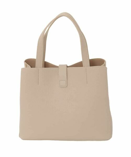 MK MICHEL KLEIN BAG / エムケーミッシェルクランバッグ トートバッグ | [2WAY]ベルトフラップスクエアミニトートバッグ | 詳細2