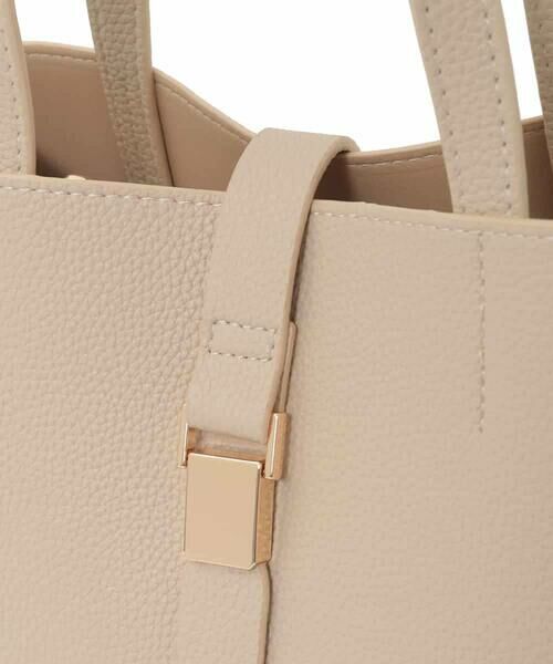 MK MICHEL KLEIN BAG / エムケーミッシェルクランバッグ トートバッグ | [2WAY]ベルトフラップスクエアミニトートバッグ | 詳細4