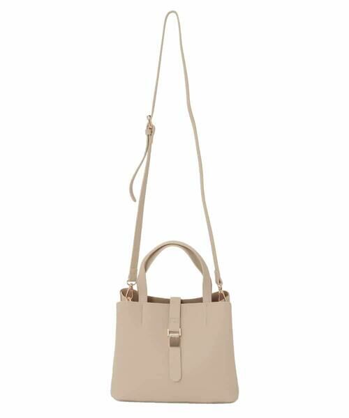 MK MICHEL KLEIN BAG / エムケーミッシェルクランバッグ トートバッグ | [2WAY]ベルトフラップスクエアミニトートバッグ | 詳細8