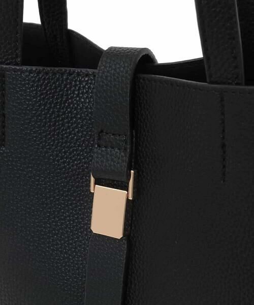 MK MICHEL KLEIN BAG / エムケーミッシェルクランバッグ トートバッグ | [2WAY]ベルトフラップスクエアミニトートバッグ | 詳細9