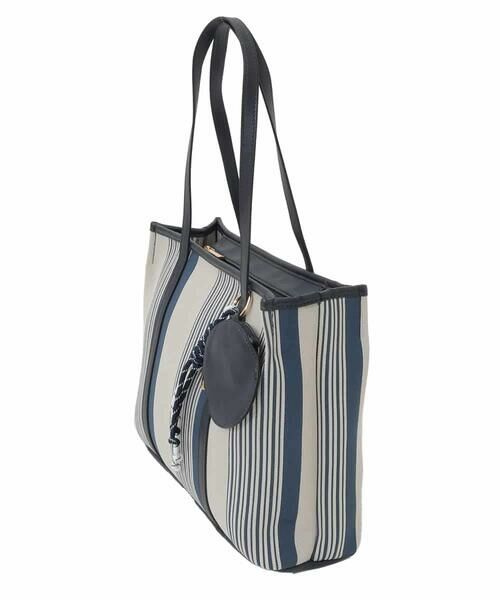 MK MICHEL KLEIN BAG / エムケーミッシェルクランバッグ トートバッグ | [ポーチチャーム付き]異素材ジョイントデザイントートバッグ | 詳細1