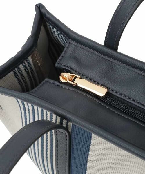 MK MICHEL KLEIN BAG / エムケーミッシェルクランバッグ トートバッグ | [ポーチチャーム付き]異素材ジョイントデザイントートバッグ | 詳細6