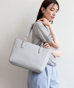 MK MICHEL KLEIN BAG / エムケーミッシェルクランバッグ トートバッグ | [2WAY/A4収納可]合成皮革エンボスビジネストート