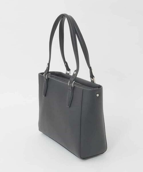 MK MICHEL KLEIN BAG / エムケーミッシェルクランバッグ トートバッグ | [2WAY/A4収納可]合成皮革エンボスビジネストート | 詳細1