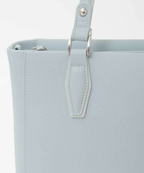MK MICHEL KLEIN BAG / エムケーミッシェルクランバッグ トートバッグ | [2WAY/A4収納可]合成皮革エンボスビジネストート | 詳細10