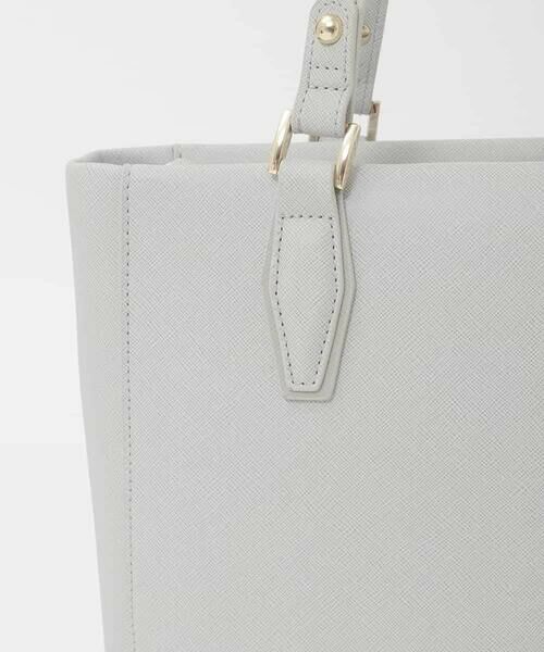 MK MICHEL KLEIN BAG / エムケーミッシェルクランバッグ トートバッグ | [2WAY/A4収納可]合成皮革エンボスビジネストート | 詳細13