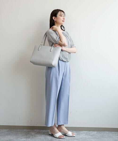 MK MICHEL KLEIN BAG / エムケーミッシェルクランバッグ トートバッグ | [2WAY/A4収納可]合成皮革エンボスビジネストート | 詳細20