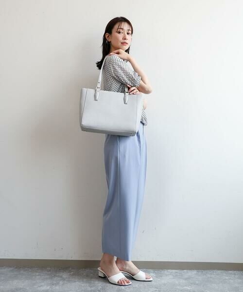MK MICHEL KLEIN BAG / エムケーミッシェルクランバッグ トートバッグ | [2WAY/A4収納可]合成皮革エンボスビジネストート | 詳細21
