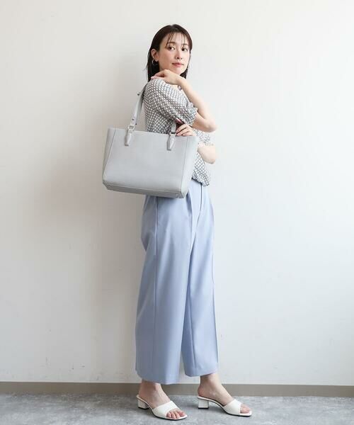 MK MICHEL KLEIN BAG / エムケーミッシェルクランバッグ トートバッグ | [2WAY/A4収納可]合成皮革エンボスビジネストート | 詳細22