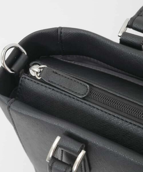 MK MICHEL KLEIN BAG / エムケーミッシェルクランバッグ トートバッグ | [2WAY/A4収納可]合成皮革エンボスビジネストート | 詳細4