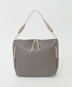 MK MICHEL KLEIN BAG / エムケーミッシェルクランバッグ ショルダーバッグ | [2WAY]合成皮革パンチングワンショルダースクエアバッグ