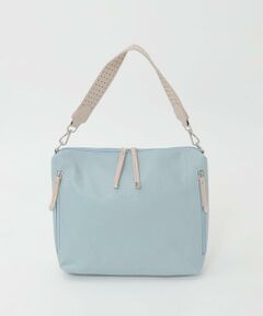 MK MICHEL KLEIN BAG / エムケーミッシェルクランバッグ ショルダーバッグ | [2WAY]合成皮革パンチングワンショルダースクエアバッグ