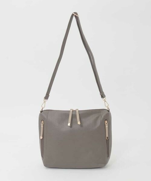 MK MICHEL KLEIN BAG / エムケーミッシェルクランバッグ ショルダーバッグ | [2WAY]合成皮革パンチングワンショルダースクエアバッグ | 詳細3