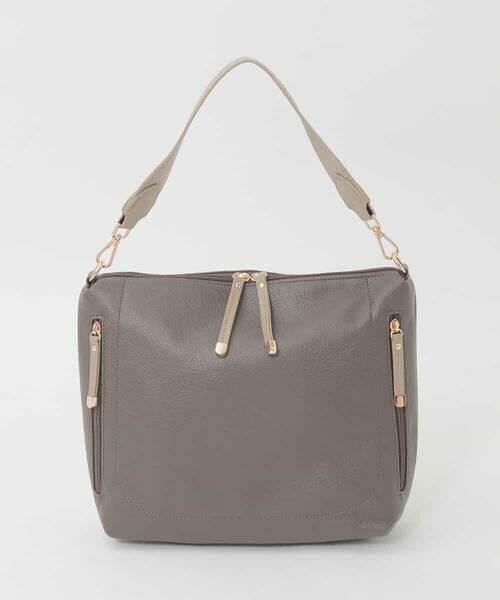 MK MICHEL KLEIN BAG / エムケーミッシェルクランバッグ ショルダーバッグ | [2WAY]合成皮革パンチングワンショルダースクエアバッグ（オレンジ）