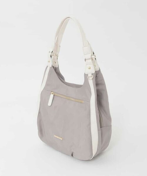 MK MICHEL KLEIN BAG / エムケーミッシェルクランバッグ トートバッグ | [2WAY]異素材ジョイントラウンドナイロントート | 詳細1