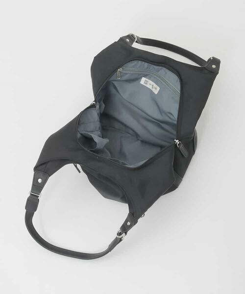 MK MICHEL KLEIN BAG / エムケーミッシェルクランバッグ トートバッグ | [2WAY]異素材ジョイントラウンドナイロントート | 詳細12
