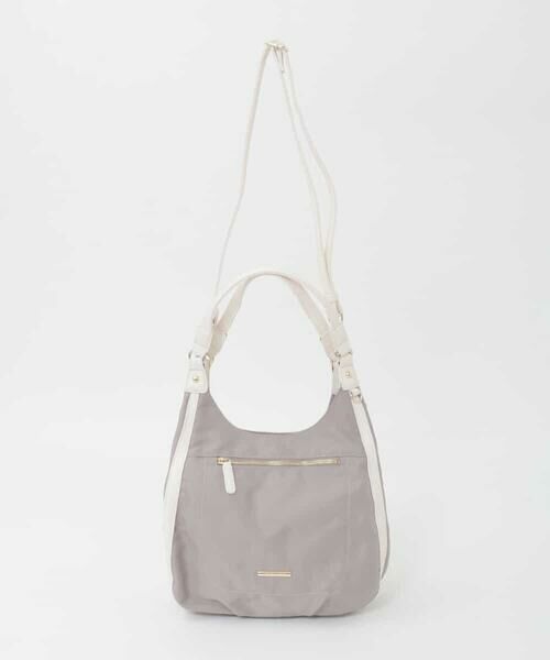 MK MICHEL KLEIN BAG / エムケーミッシェルクランバッグ トートバッグ | [2WAY]異素材ジョイントラウンドナイロントート | 詳細3
