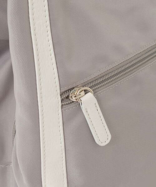 MK MICHEL KLEIN BAG / エムケーミッシェルクランバッグ トートバッグ | [2WAY]異素材ジョイントラウンドナイロントート | 詳細4