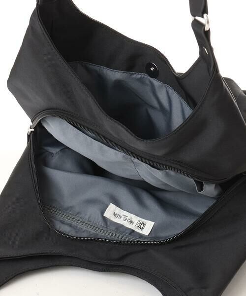 MK MICHEL KLEIN BAG / エムケーミッシェルクランバッグ トートバッグ | [2WAY]異素材ジョイントラウンドナイロントート | 詳細22