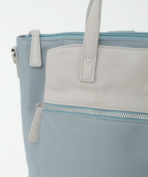 MK MICHEL KLEIN BAG / エムケーミッシェルクランバッグ ショルダーバッグ | [3WAY/撥水]レザーナイロン多機能スクエアバッグ | 詳細18
