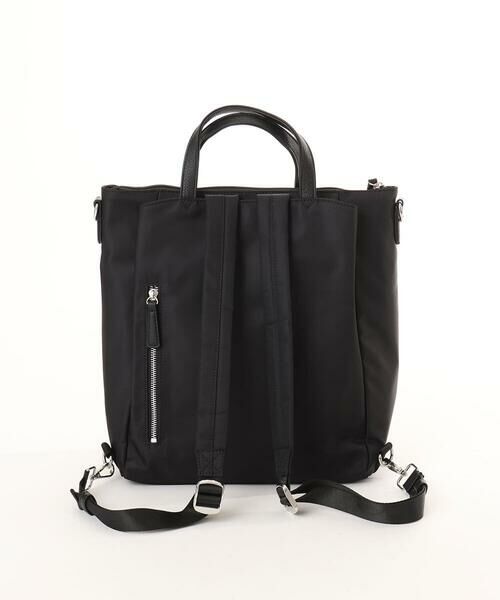 MK MICHEL KLEIN BAG / エムケーミッシェルクランバッグ ショルダーバッグ | [3WAY/撥水]レザーナイロン多機能スクエアバッグ | 詳細3