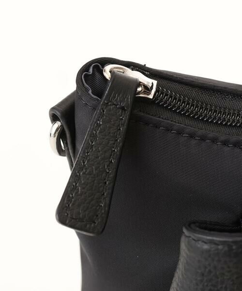 MK MICHEL KLEIN BAG / エムケーミッシェルクランバッグ ショルダーバッグ | [3WAY/撥水]レザーナイロン多機能スクエアバッグ | 詳細5