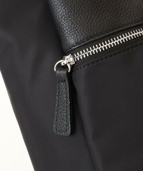 MK MICHEL KLEIN BAG / エムケーミッシェルクランバッグ ショルダーバッグ | [3WAY/撥水]レザーナイロン多機能スクエアバッグ | 詳細6