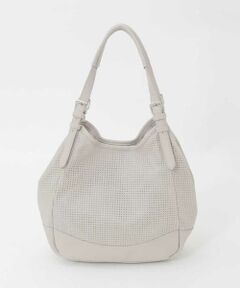 MK MICHEL KLEIN BAG / エムケーミッシェルクランバッグ トートバッグ | [2WAY/500g以下の軽量]ベルトデザインパンチングトート